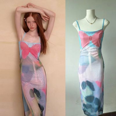 گلابی آبی پوشه ی پرنده ای فرنچ سلت لاغر لباس سکسی کمر لاغر کردن