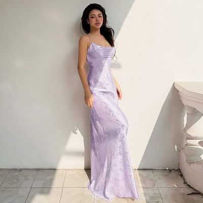 لباس جدید زنانه تابستاني با گردن خطي و سکسي سبک فرانسه