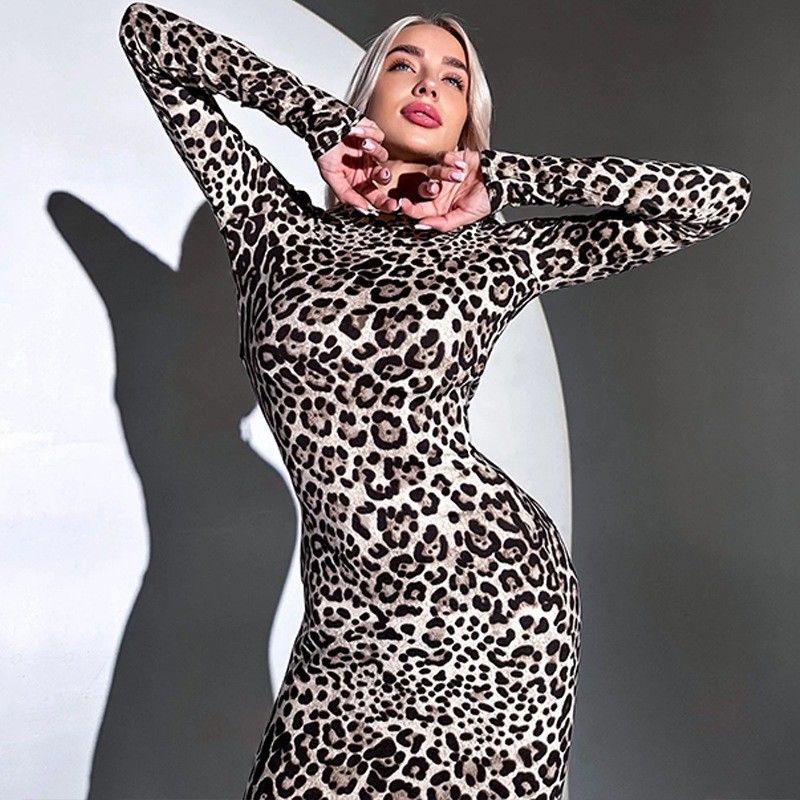 مدل چاپی هولتر دنده بلند دستکش بلند دستکش S M L XL اندازه